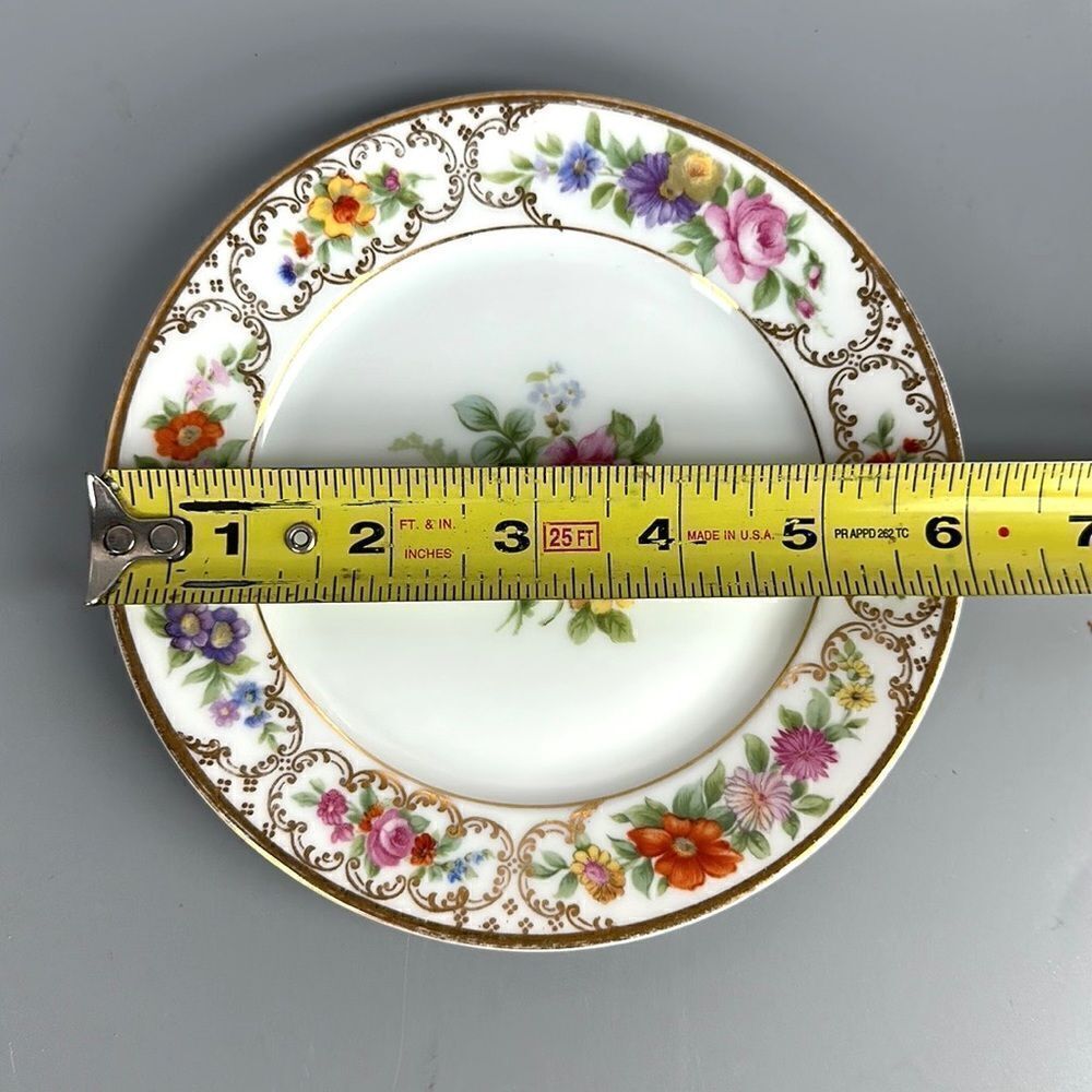 Vintage Rosenthal Bavaria The Dresden Porcelain Bouillon Cup & Saucer Floral - Picture 13 of 13